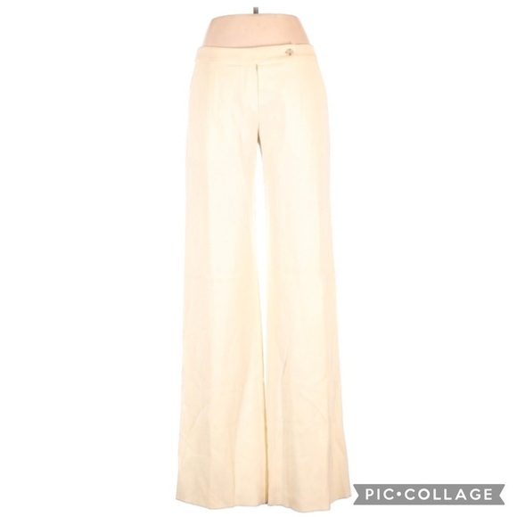Authentic Max Mara Wool Wide Leg Ivory Dress Pants - Picture 1 of 3